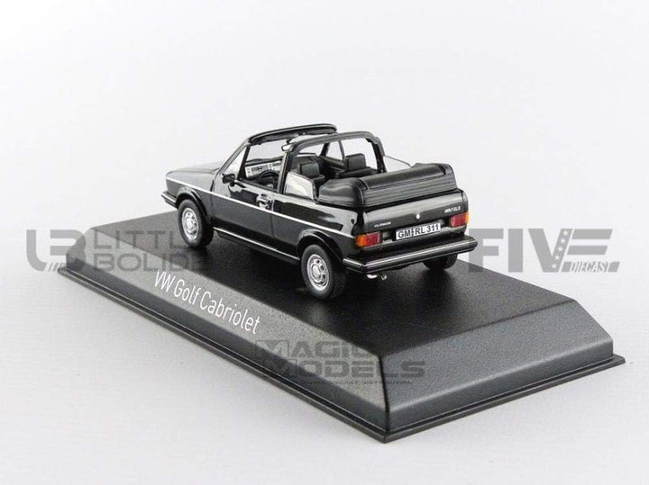 Norev nv840074 Massstab 1: 43 "1981 Volkswagen Golf Cabriolet schwarz spritzgussmodell