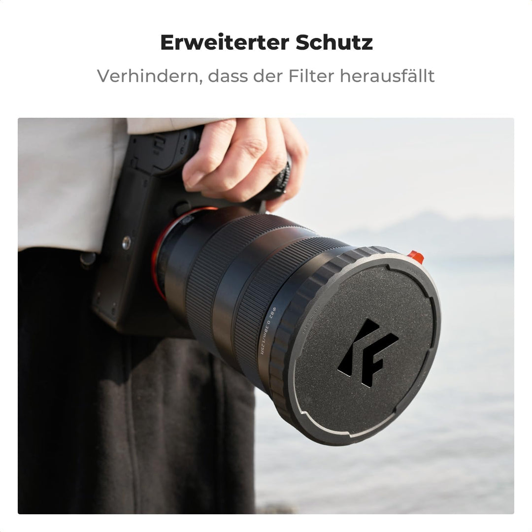 K&F Concept 82mm Objektivdeckel für K&F Concept Variabler ND Filter Graufilter, 82mm