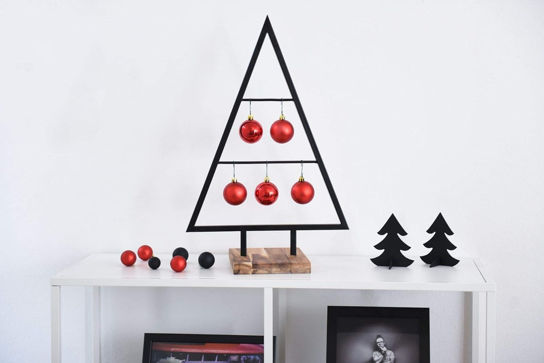 VIVANNO Dekoweihnachtsbaum Weihnachtsbaum Tanne Tannenbaum Weihnachtsdeko Noel, Schwarz (58x40x20 cm