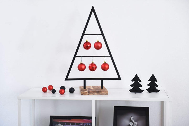 VIVANNO Dekoweihnachtsbaum Weihnachtsbaum Tanne Tannenbaum Weihnachtsdeko Noel, Schwarz (58x40x20 cm