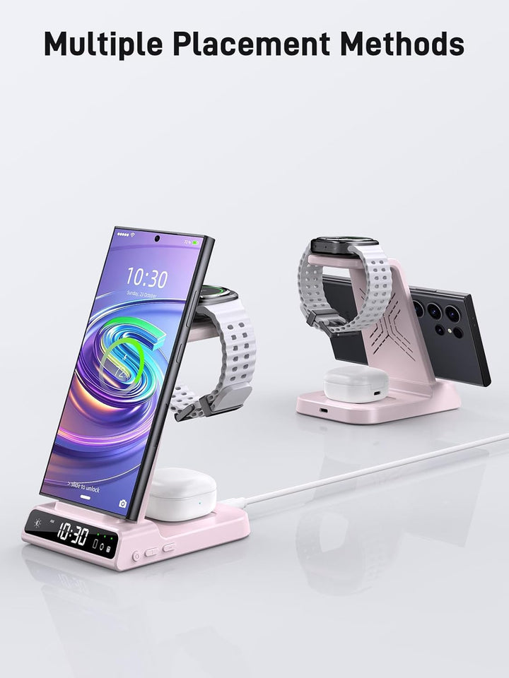 Wireless Charger für Samsung Ladestation für Galaxy S25 Ultra, Induktive Ladestation für Samsung Gal
