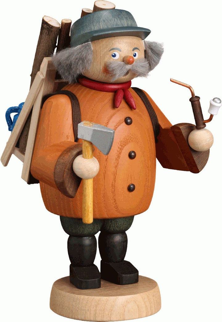 Seiffener Volkskunst | Räuchermännchen Erzgebirge | Gemütliche Typen 18 cm | Räucherfigur | Erzgebir