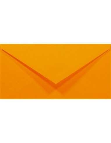 Netuno 100 Briefumschläge Pastell-Orange DIN lang 110x220 mm 80g Rainbow bunte Umschläge lang für Ho