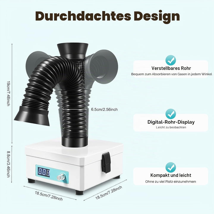 Lötrauchabsaugung Mit 3 Stufen Filter, Desktop Lötrauchabsauger Entferner, Elektrisch Lötrauch Absau