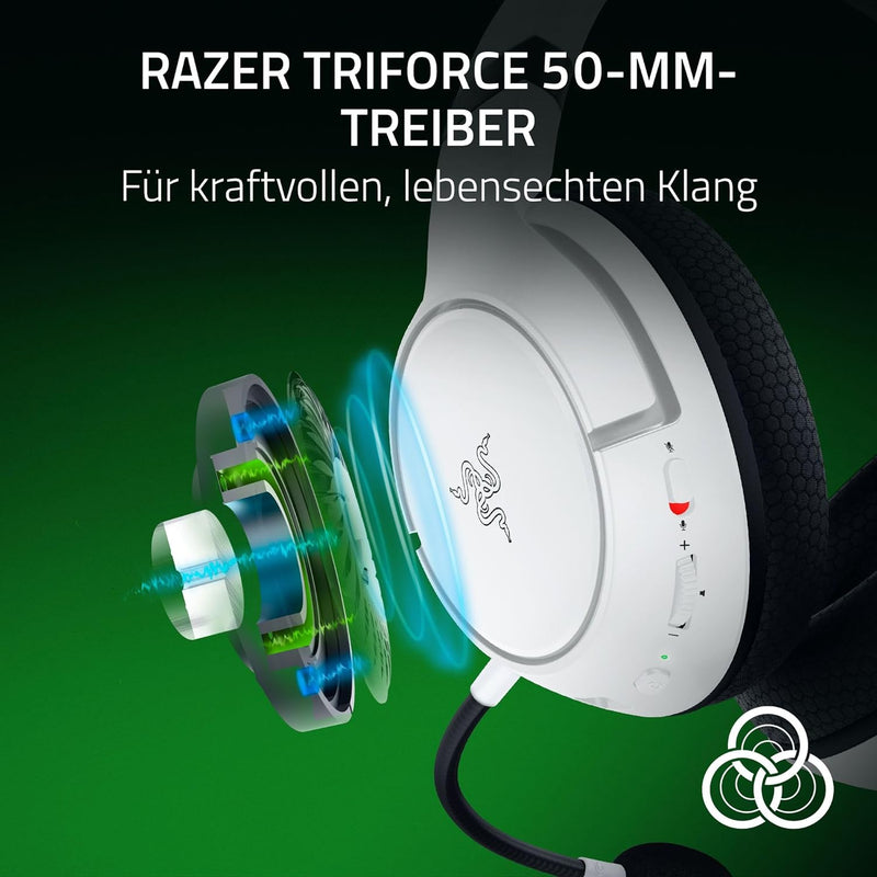 Razer Kaira HyperSpeed - Kabelloses Multiplattform-Gaming-Headset für Xbox (HyperSpeed Wireless, Tri