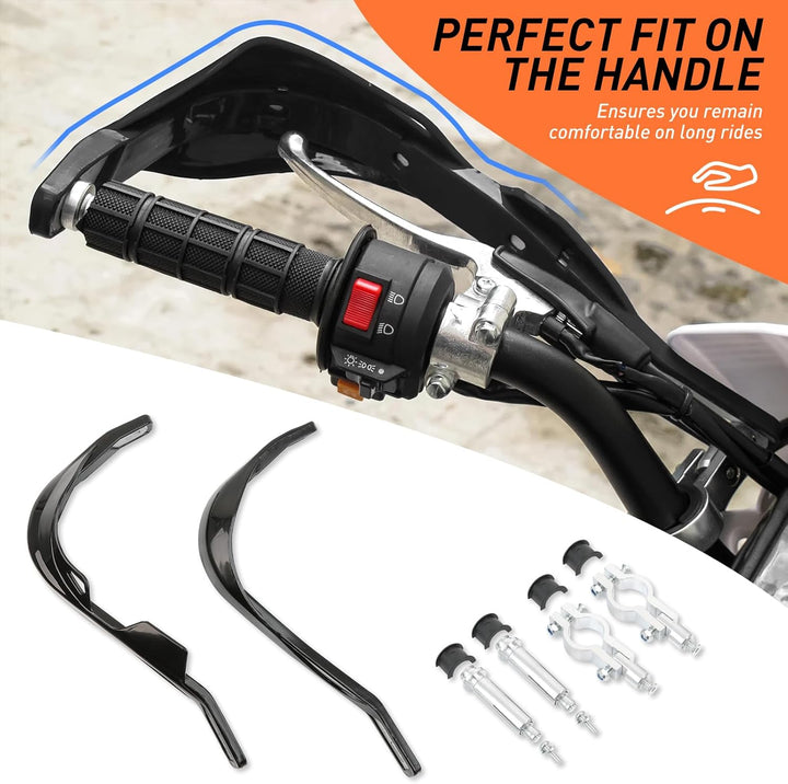 DREAMIZER Handprotektoren Motorrad Aluminium 22mm und 28mm, Handprotektoren für Offroad ATV Dirt Pit