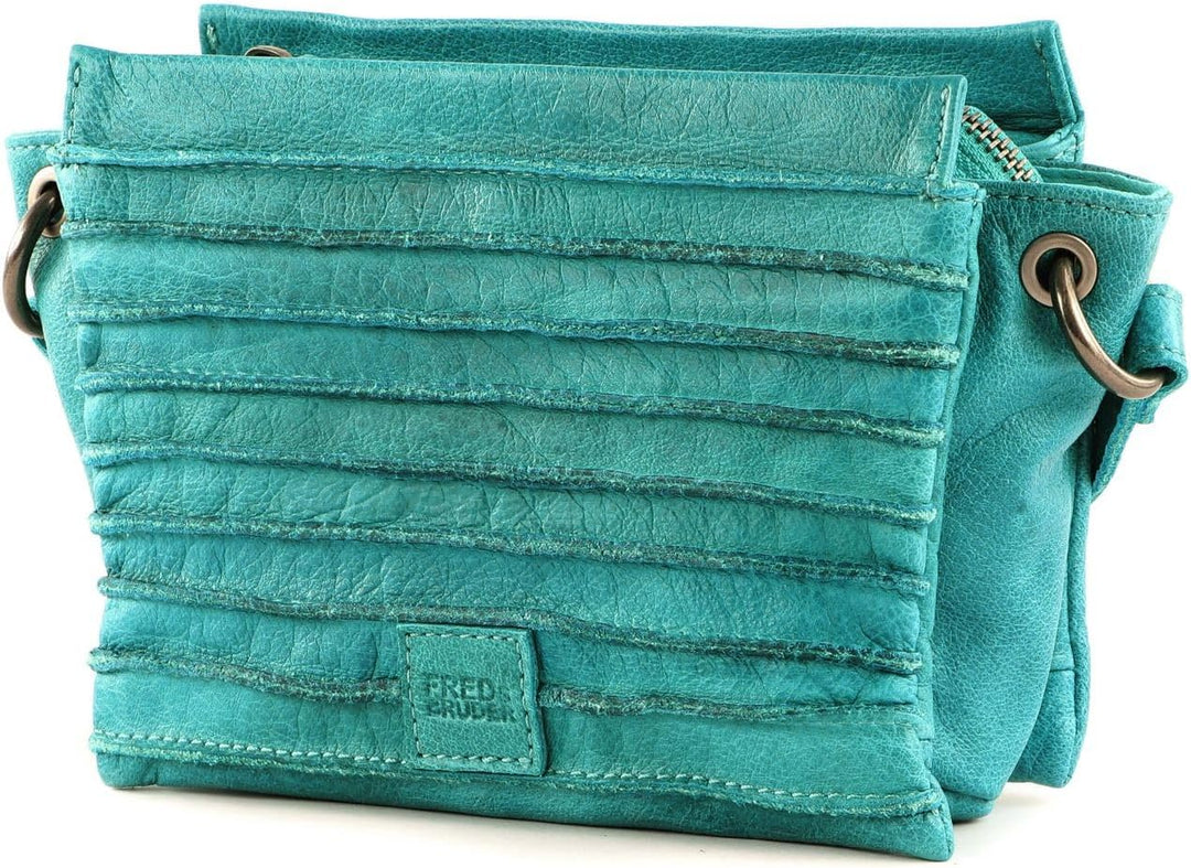 FREDsBRUDER Riffel Sky Umhängetasche Leder 20 cm, Einheitsgrösse