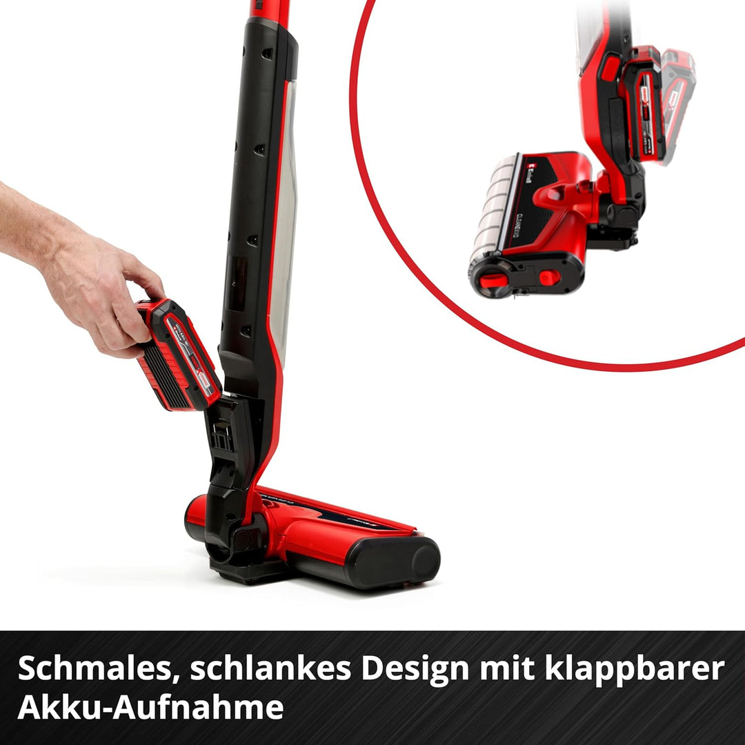 Einhell Akku-Hartbodenreiniger CLEANEXXO Power X-Change (18 V, 290 mm Bürstenwalze, BOOST-Modus, Sel