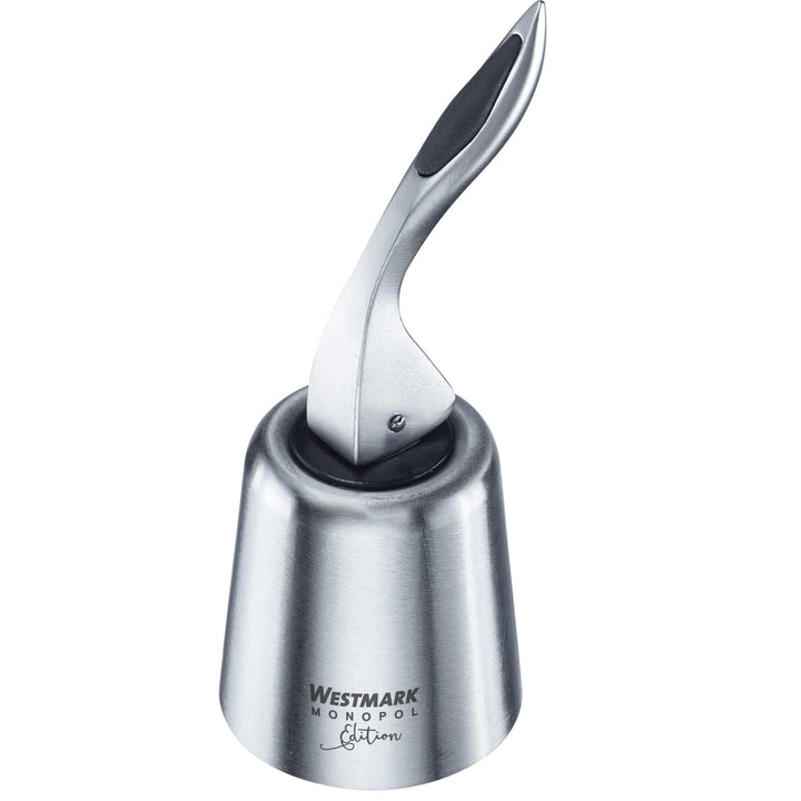 Westmark Flaschenverschluss, Monopol Edition, Rostfreier Edelstahl/Silikon, Campana, Silber/Schwarz,
