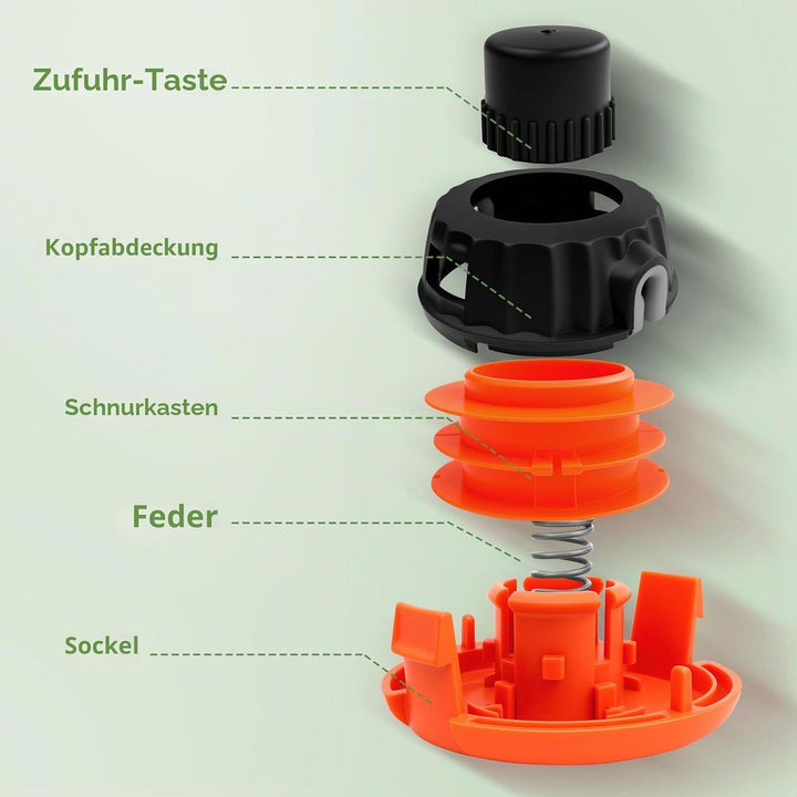 chuancheng Rasentrimmerkopf P25 passend für McCulloch B26PS T26CS MT260CLS rep 5310250-01 Ersatzteil
