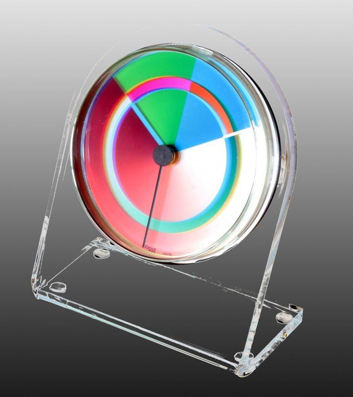 GmbH Petriplex Circle, Acryl Tisch- und Regal Uhr (Buffetuhr)
