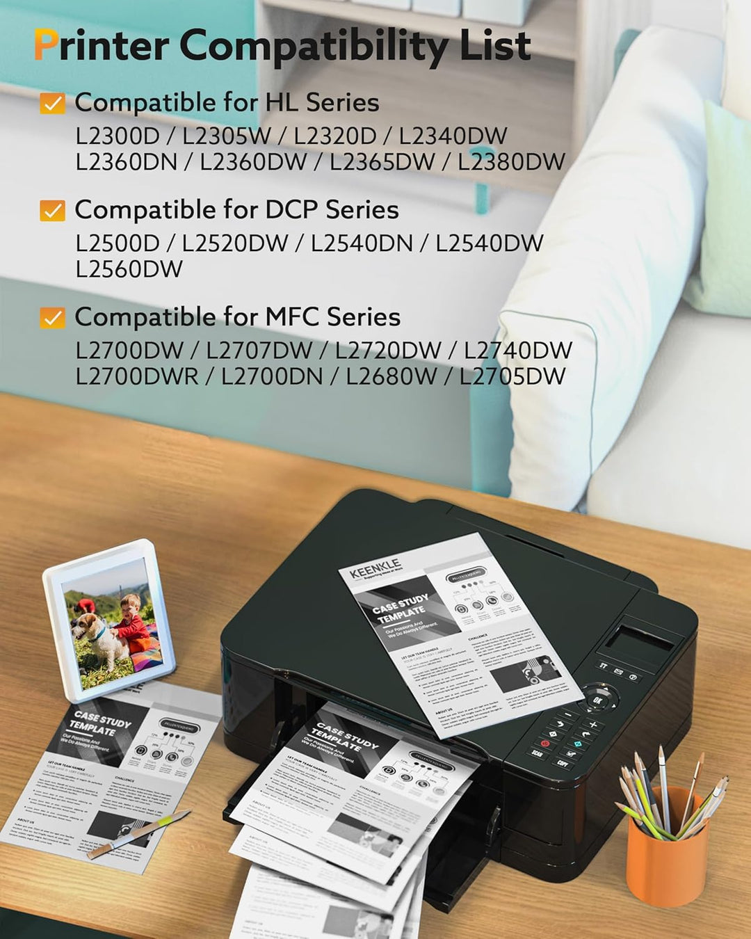 KEENKLE TN2320 TN-2320 Kompatibel für Brother TN 2320 TN-2310 TN2310 Toner für Brother MFC-L2700DW M