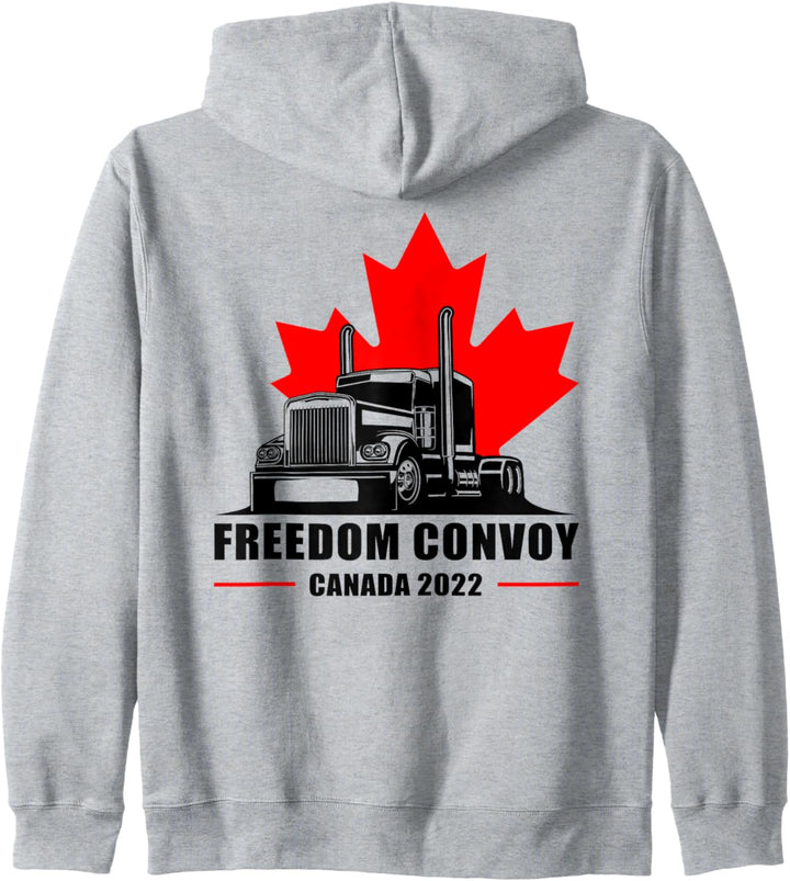 Freedom Convoy 2022 United Canadian Patriot Truckers Support Kapuzenjacke
