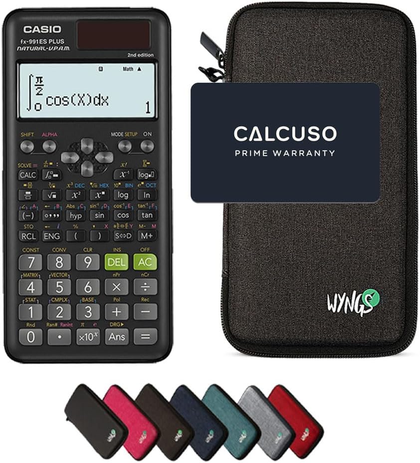CALCUSO Sparpaket: Casio FX-991ES Plus 2nd Edition technisch-wissenschaftlicher Taschenrechner + WYN