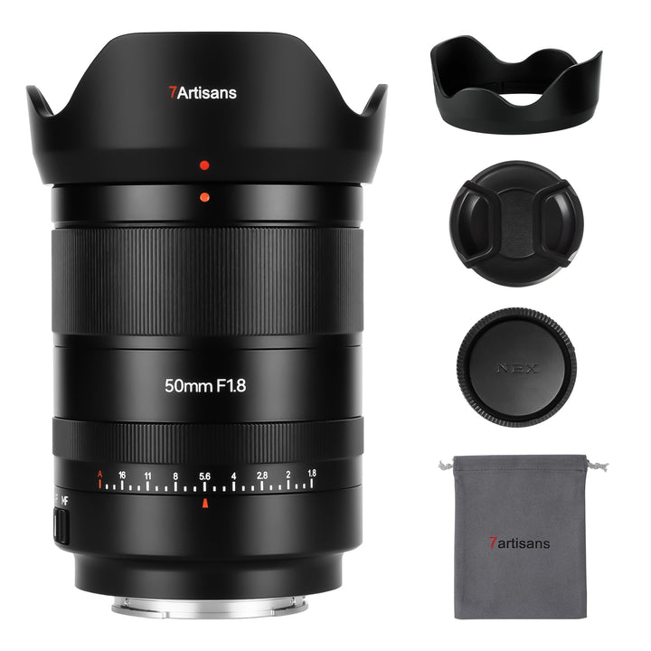 7artisans AutoFocus 50mm F1,8 Vollformatobjektiv, F1,8 grosse Blende, unterstützt automatische/manue