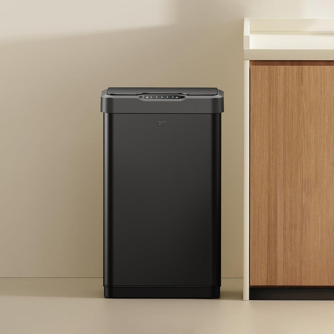 EKO Mirage-T 50L Mülleimer mit Sensor, Edelstahl Automatischer Abfalleimer für die Küche, rechteckig