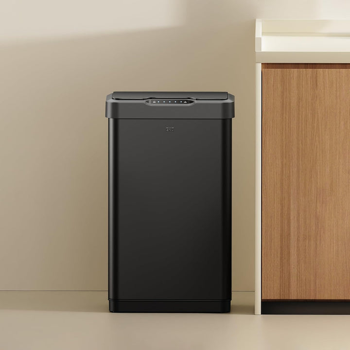 EKO Mirage-T 50L Mülleimer mit Sensor, Edelstahl Automatischer Abfalleimer für die Küche, rechteckig