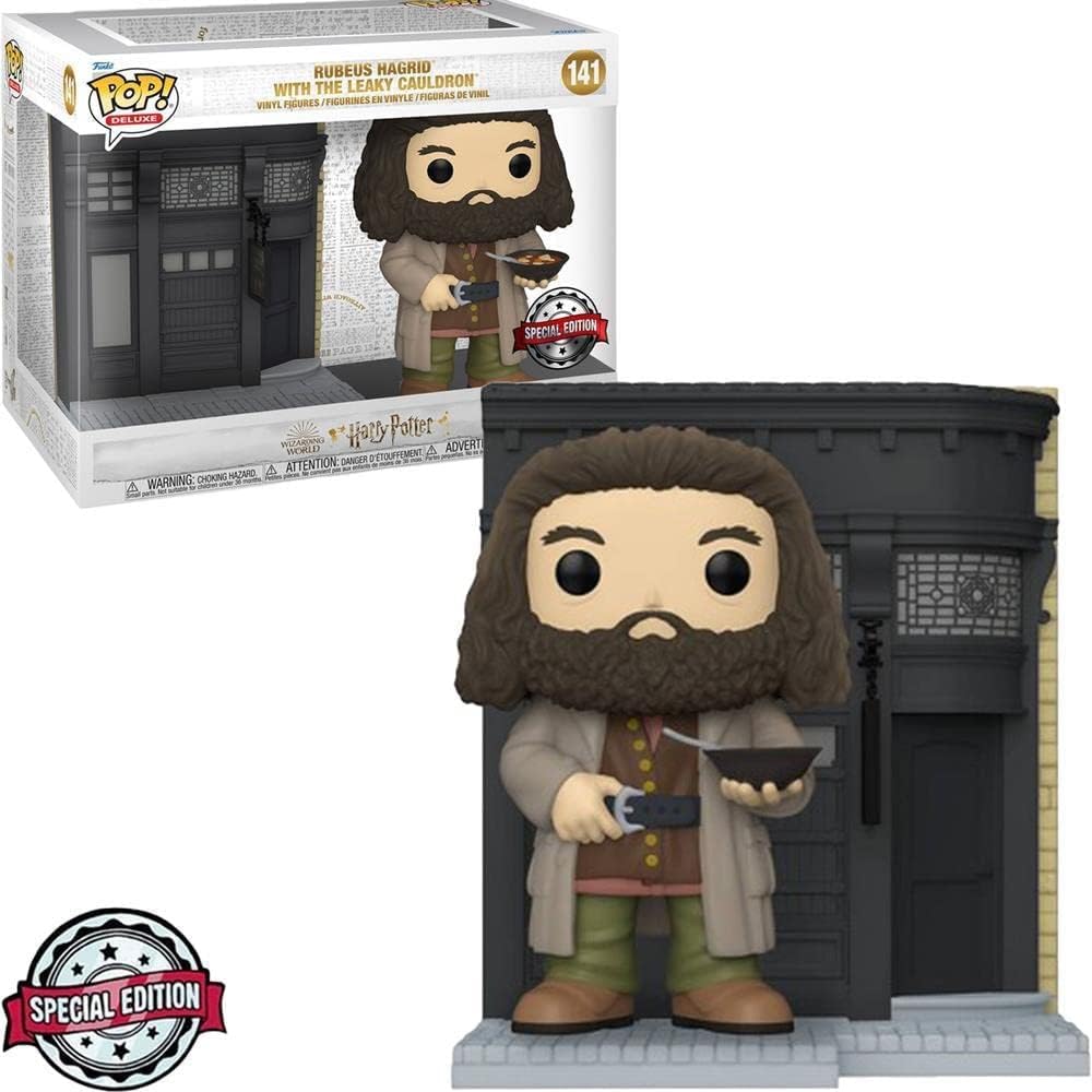 POP! Harry Potter Deluxe Rubeus Hagrid with The Leaky Cauldron