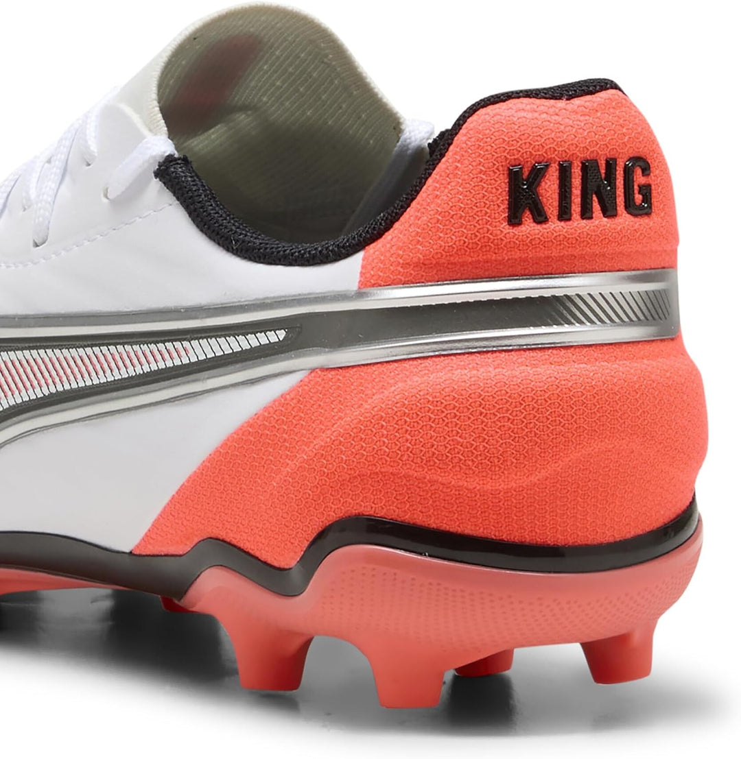 Puma Unisex Kinder King Match Fg/Ag Jr Fitnessschuhe 30 EU Puma White Glowing Red Puma Black Puma Si