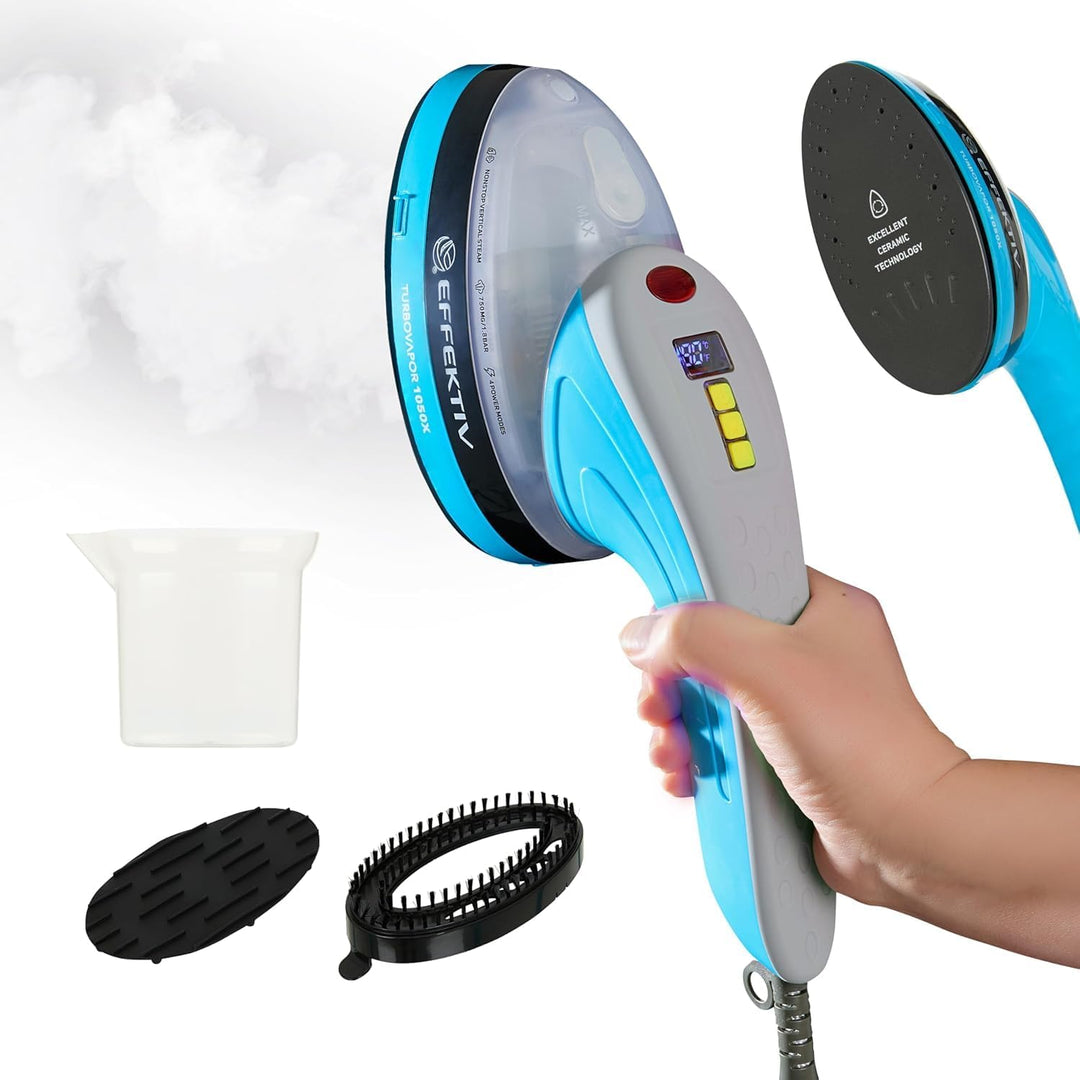 Vertikales Dampfbügeleisen EFFEKTIV TurboVapor 1050X, leistungsstarker Dauerdampf - 400 mg/min, 3-in