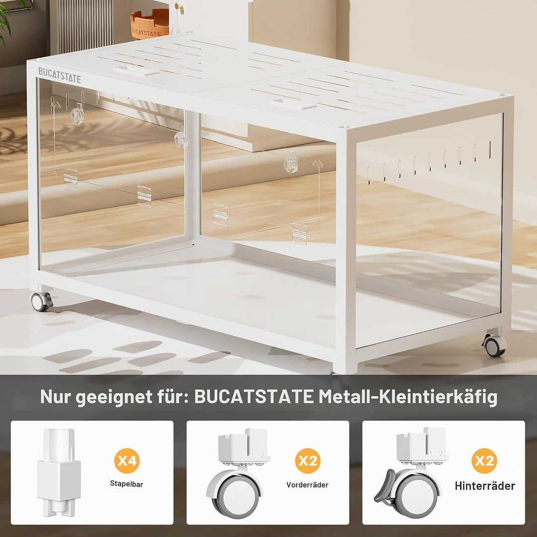 BUCATSTATE Universal-Rad- und Staplerzubehör, Käfigzubehör, das Bewegen und Stapeln Unterstützt, nur