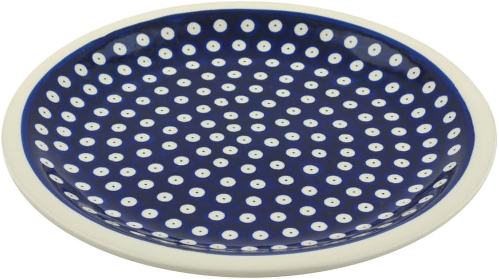 Original Bunzlauer flacher Teller/Pizzateller/Essteller Ø27.2 cm, H=3.0cm Dekor 42
