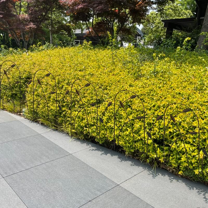 Thealyn Metall dekorative Gartenzaun Grenze, 81 cm x 4.87m, rostfrei Schmiedeeisen Landschaft Zaun f