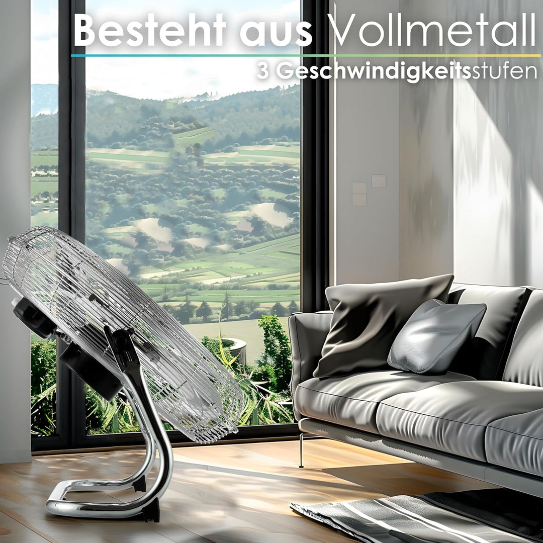 Echos Bodenventilator | Ø46 cm | 102 m³/min Luftdurchsatz | 1.250 U./min | 3 Geschwindigkeitsstufen