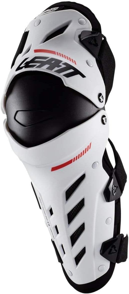 Leatt Kids Knie-/Schienbeinschützer Dual Axis Weiss Schwarz Kids, Schwarz Kids