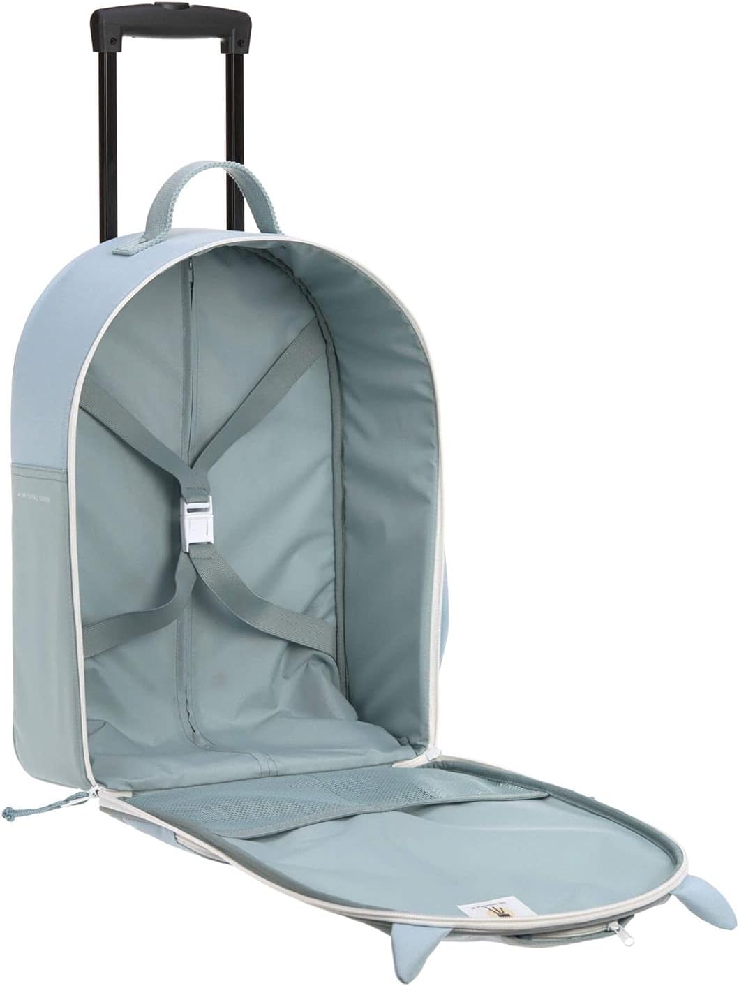 LÄSSIG Kinderkoffer Trolley Reisekoffer mit Teleskopstange und Rollen ab 3 Jahre, 45 cm, 17 L/Trolle