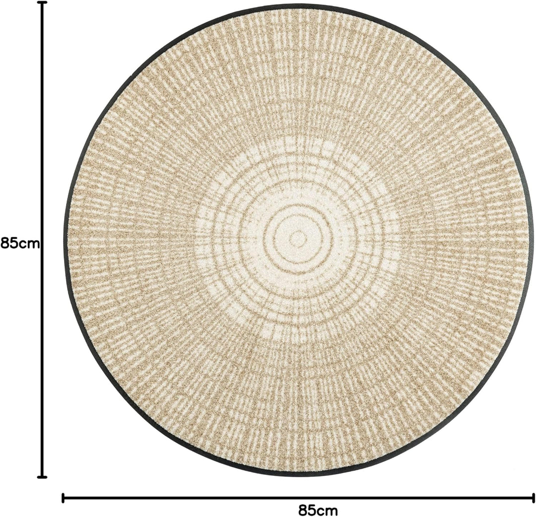 wash+dry Fussmatte, Cascara beige 85x85cm breige, innen und aussen, waschbar, Cascara beige 85x85cm