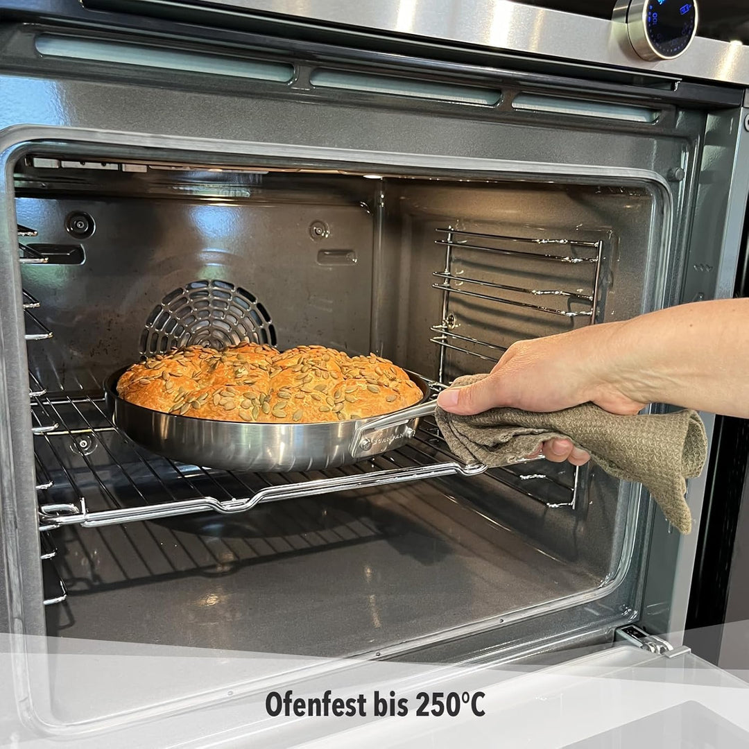 SCANPAN CS+ Bratpfanne 20 cm | 5-schichtige Konstruktion Schmorpfanne | Für alle Herdarten geeignet