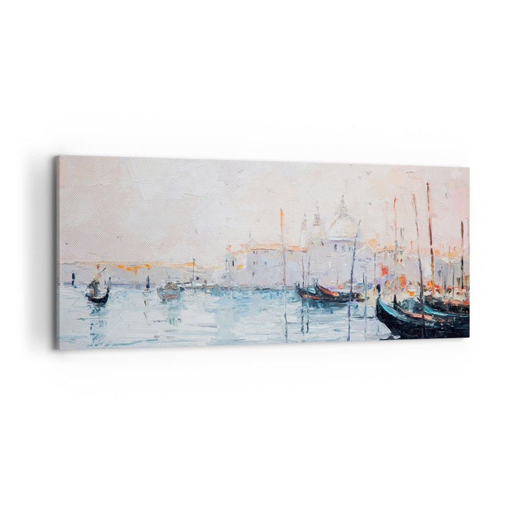 Wandbilder Dekoration Wohnzimmer Venedig Basilika Panorama Bilder auf Leinwand 120x50cm Leinwandbild