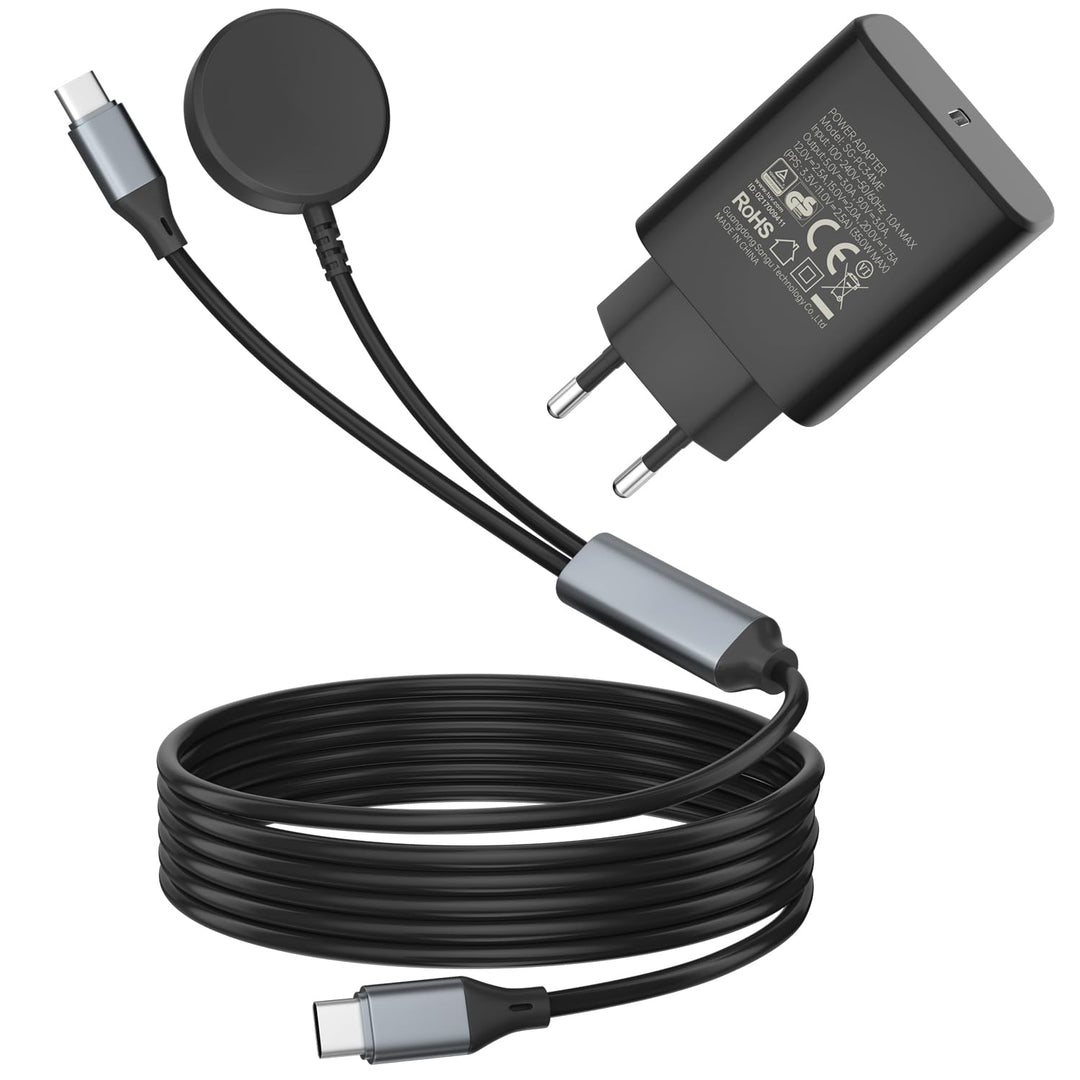 GAMOREK 2 in 1 Charger for Samsung Watch Charger,35W PD Fast Charging Compatible with Galaxy Watch 8