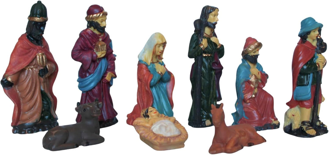 BEST&FREE Weihnachtskrippe Komplettset Mit Krippenfiguren Set 15Cm. Krippenzubehör Weihnachtskrippe