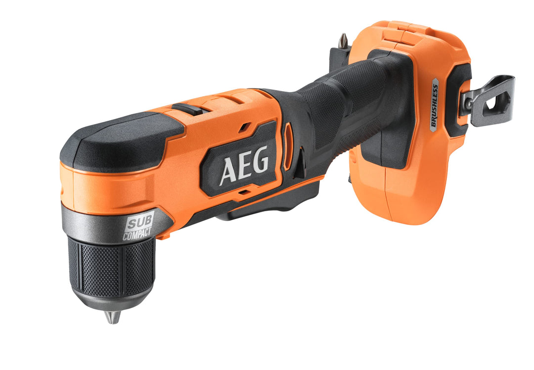 AEG 18 V Pro18V Brushless Winkelbohrschrauber Sub-Compact, BS18SRABL-0, Drehmoment 42 Nm, ohne Akku