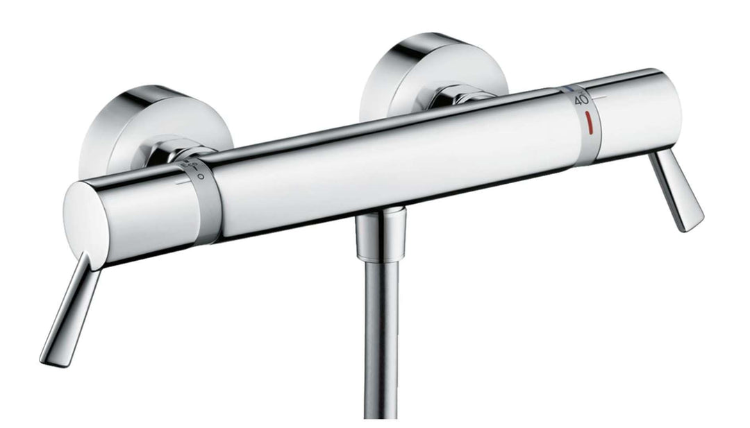 hansgrohe Ecostat Comfort Care Aufputz Duschthermostat, für 1 Funktion, extra lange Griffe, Chrom Br
