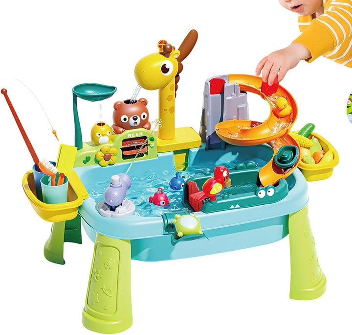 Wassertisch Giraffen-Wasserhahn pädagogisches Angelspielzeug | Küchen-Spielspüle mit fliessendem Was