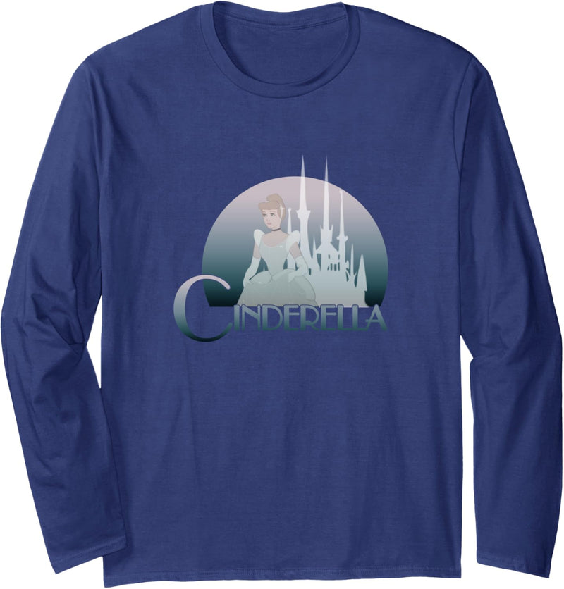 Disney Cinderella Circle Title Portrait Langarmshirt