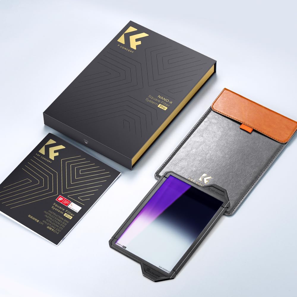 K&F Concept Nano X-PRO Verlaufsfilter Soft GND8 Rechteckfilter mit 28 Nano-Beschichtung Filterschutz