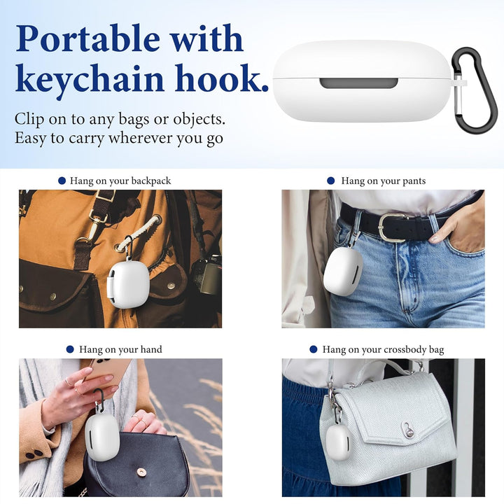 Geekria Silikon-Schutzhülle, kompatibel mit Shokz OpenFit 2 True Wireless Ohrhörern, Schutzhülle für