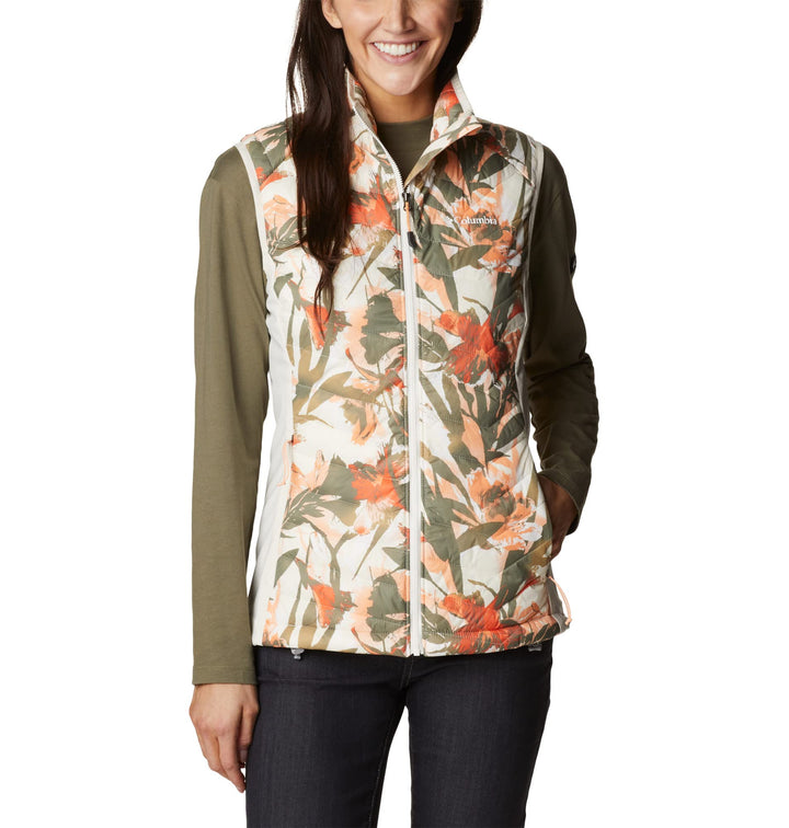 Columbia Damen Powder Pass Weste, Chalk Floriculture Print