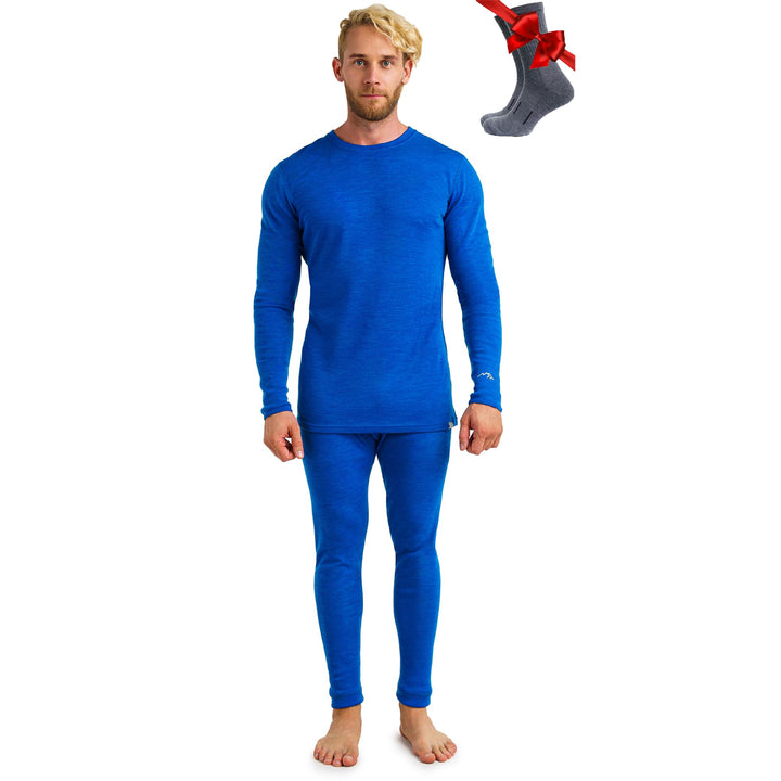 Merino.tech 100% Merino Unterwäsche Herren Set - Leicht, Mittelgewicht, Thermounterwäsche Merinowoll