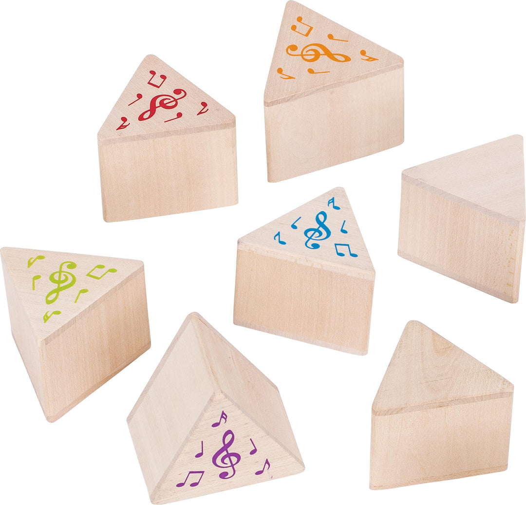 goki 56683 - Klangmemo aus Holz, Akustisches Gedächtnisspiel zur Förderung der Wahrnehmung von unter