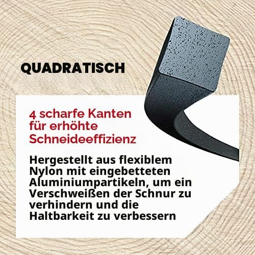Oregon 109523E Nylium Mähfaden mit quadratischem Querschnitt,2,4mm,245 Meter-Spule 2.4 mm x 245 M, 2