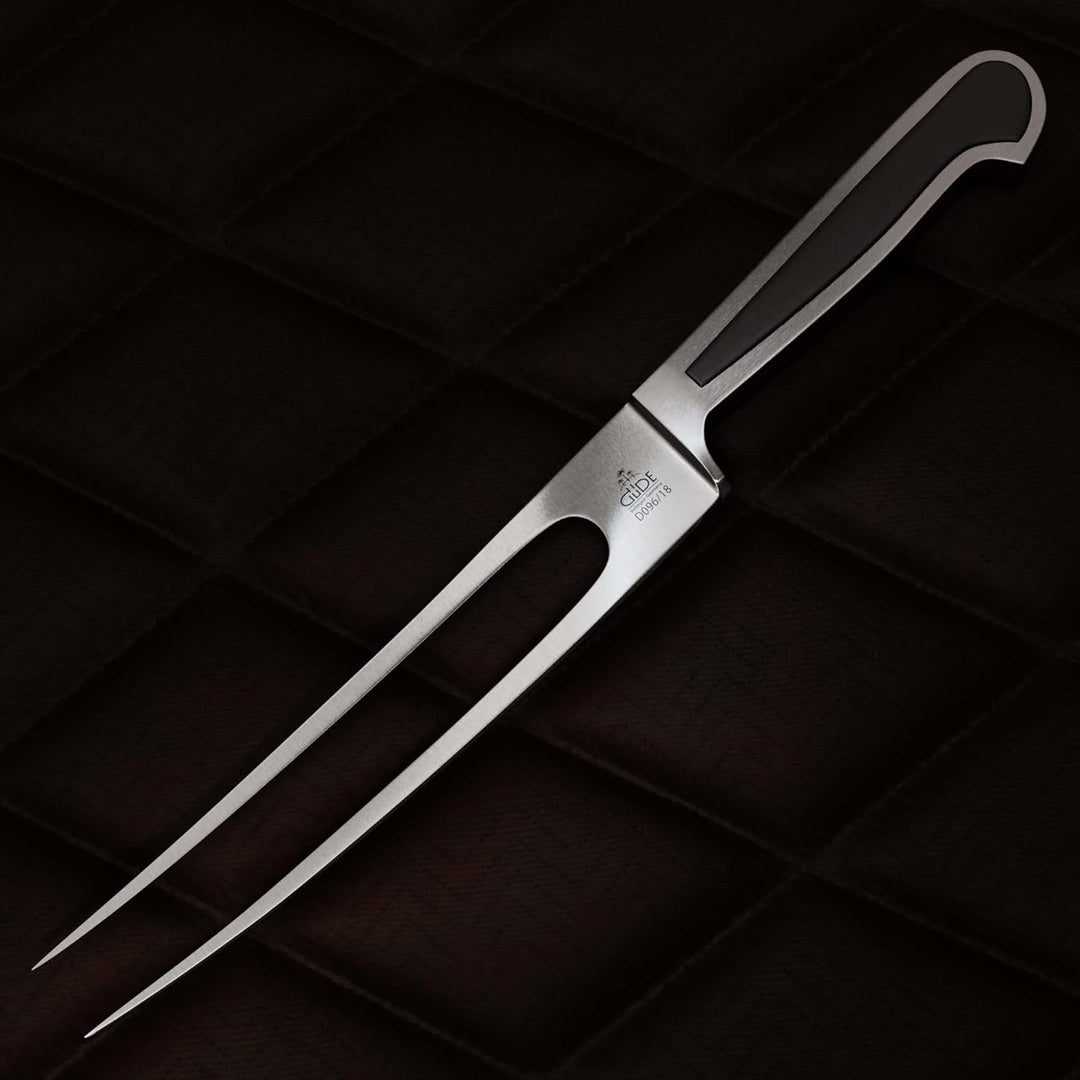 GÜDE Solingen - Fleischgabel geschmiedet, 18 cm, Grenadill, DELTA, Handmade Germany