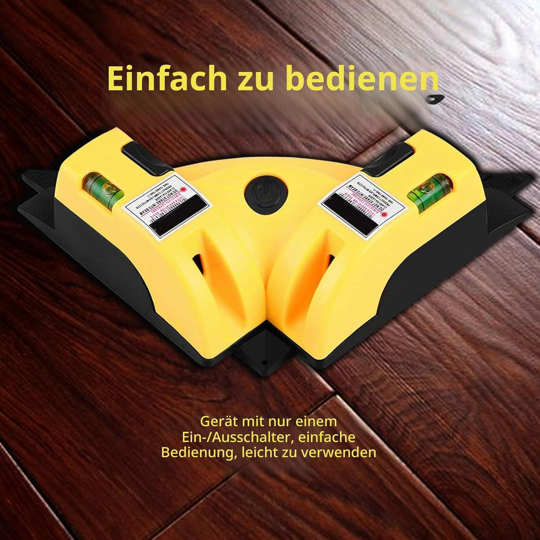 Winkellaser (mit Wasserwaage), Bodenlaser-Nivelliergerät, 90°-Fliesenlaser (mit Vertikallaser), geei