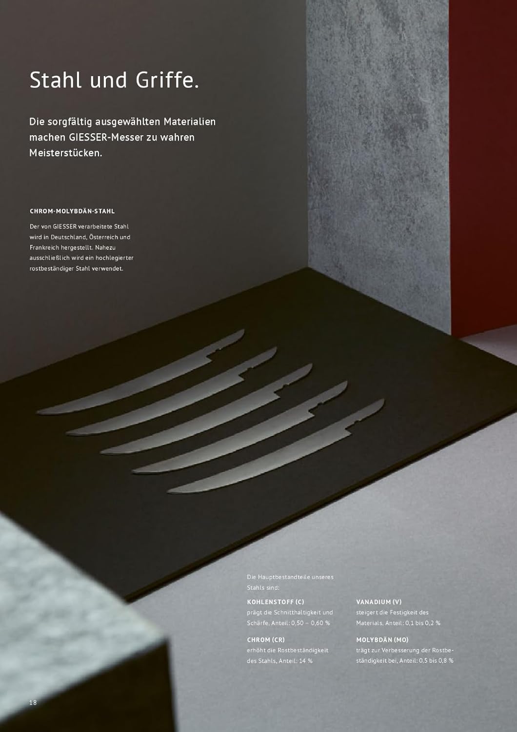 Johannes Giesser Messerfabrik Gekrösemesser mit Stahlknopf Messer, Grau, 16 cm
