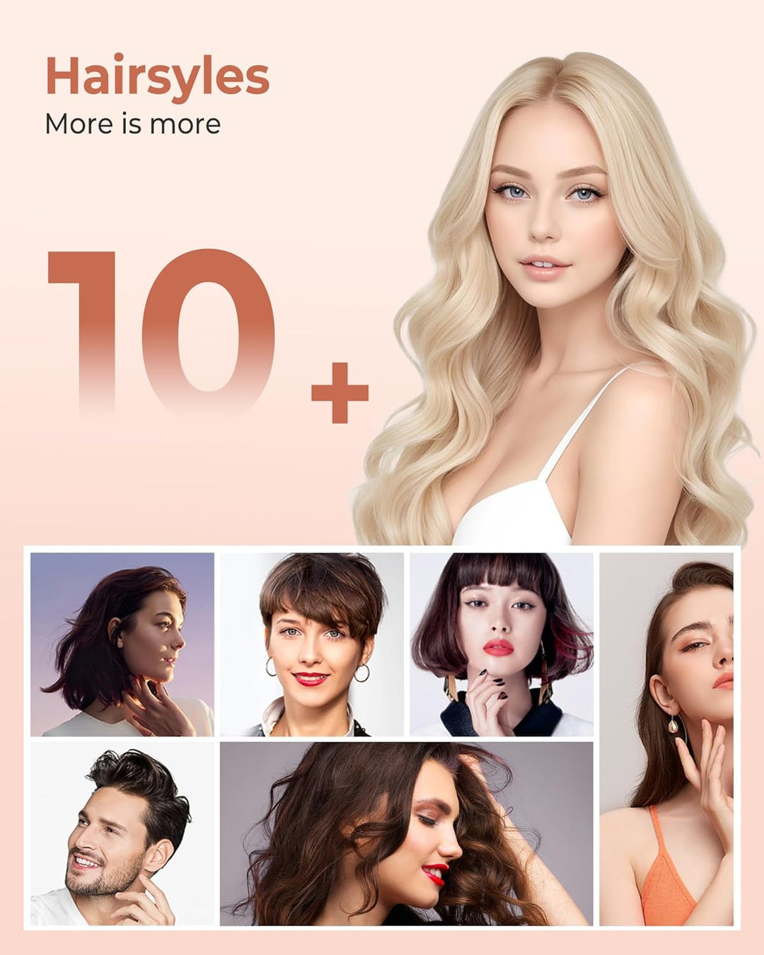 UKLISS Mini Lockenstab 25mm - Lockenstab Kurze Haare 160-200°C, Reise Mini Hair Curler für Kurze und