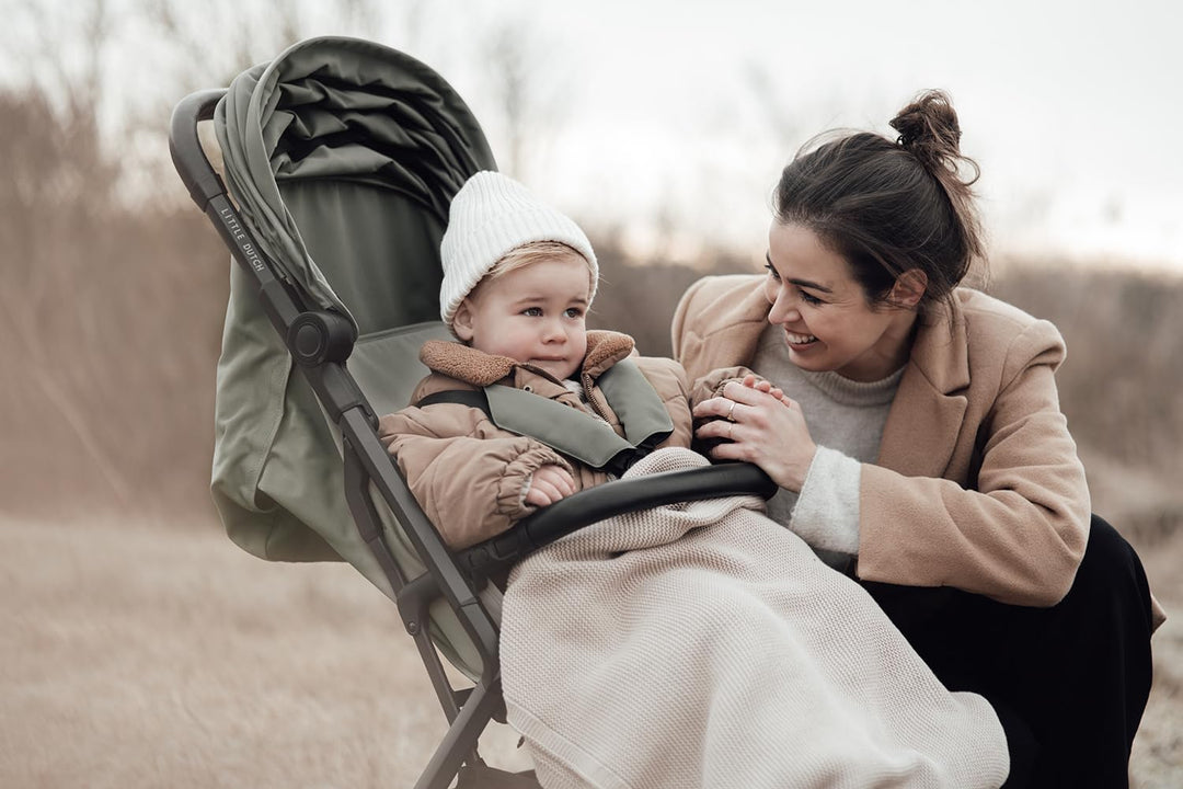Little Dutch Buggy Kinderwagen Comfort mit Schutzbügel - olive, olive